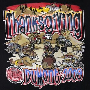 Thanksgiving Dumont 2009 T Shirt‎ Mens Medium Black Off Road Dunes Graphic